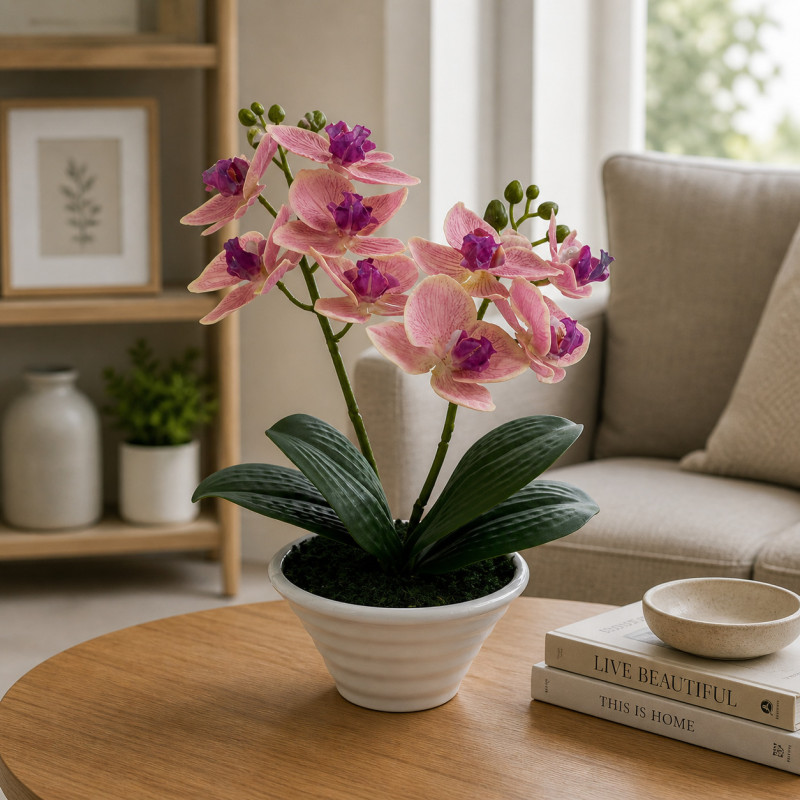 Maceta Phalaenopsis Oval Fucsia Rosada 30cm