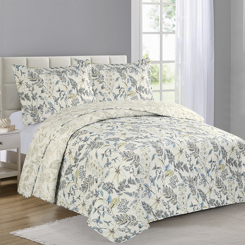 Sobrecama King 50/50 Blossom Blue