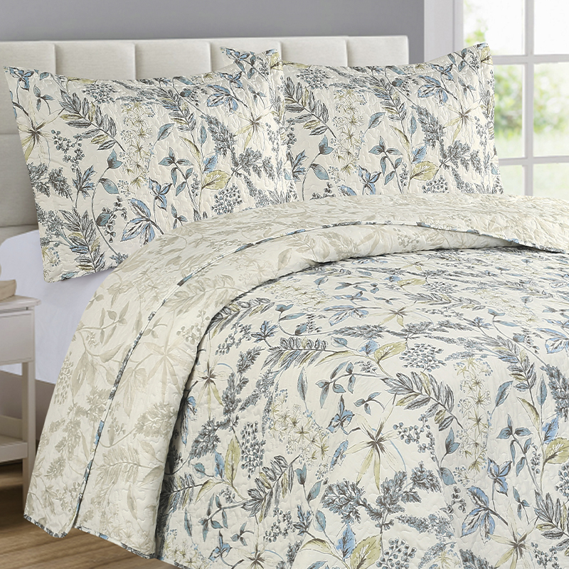 Sobrecama King 50/50 Blossom Blue