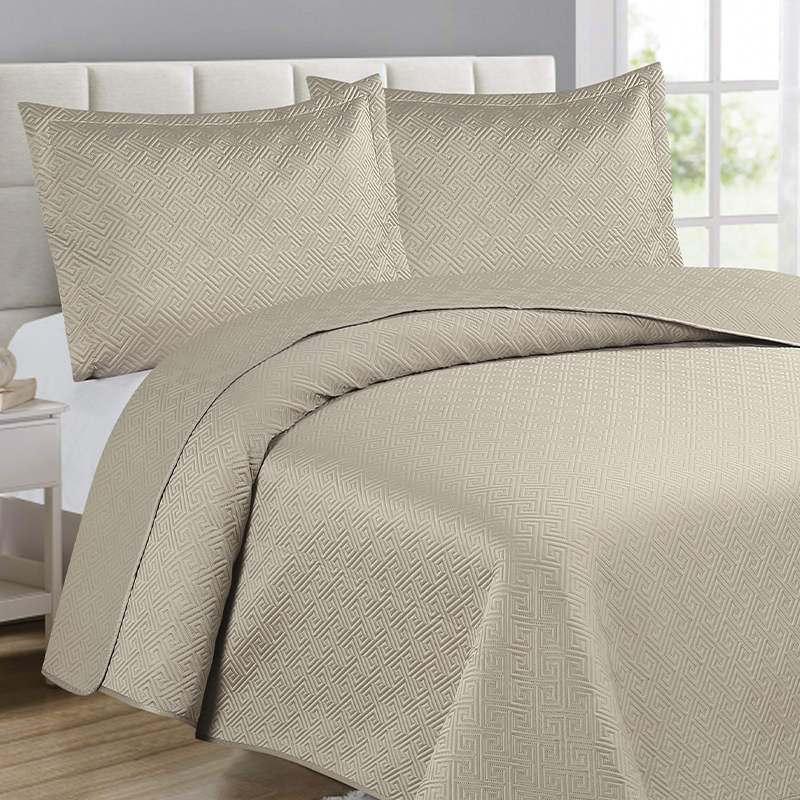 Sobrecama Queen - Full  50/50 Tabaco