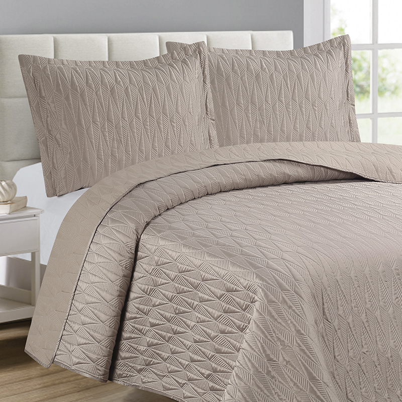 Sobrecama King 50/50 Sateen Café