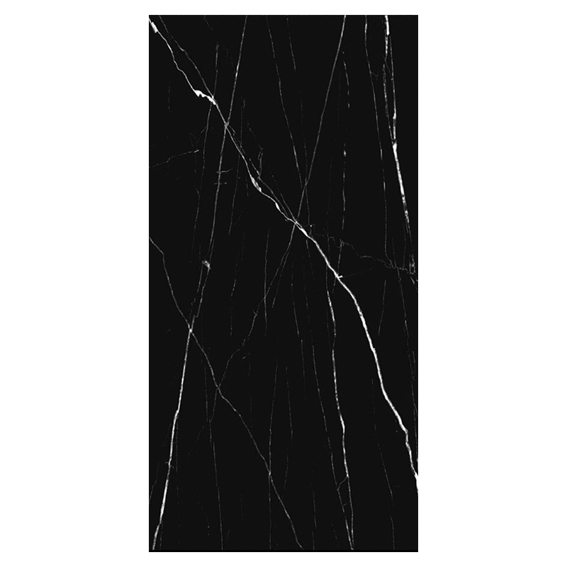 Piedra Sinterizada Negra Marquina Pulida Rectificada 60x120cm