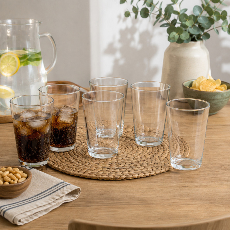 Vaso Herrato Bebidas 11oz x 6 Unidades