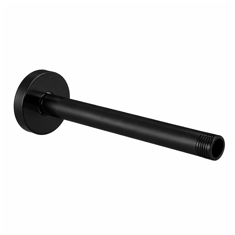 Brazo de Ducha Recta Negro 20cm