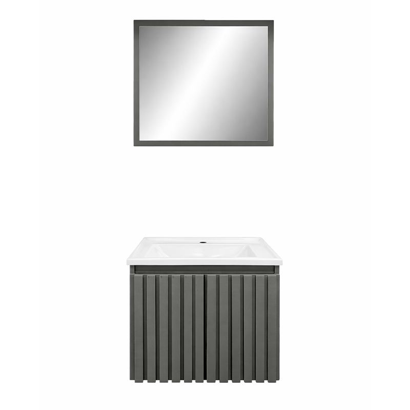 Mueble de Baño 60cm con Espejo Cobos Gris