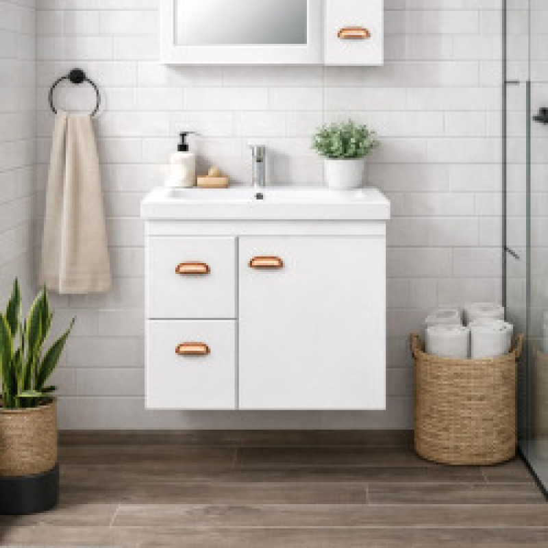 Mueble de Baño 60cm con Espejo Itai Blanco