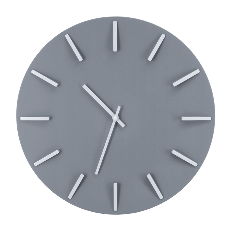 Reloj de Pared 39cm Gris Blanco