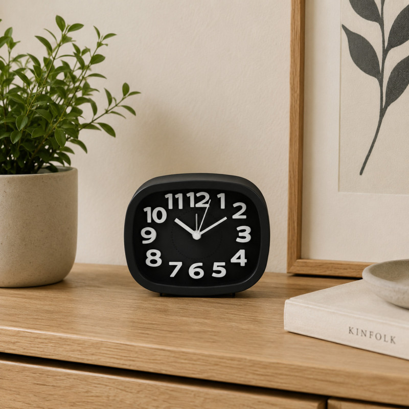 Reloj de Mesa Colby 10x12cm Negro