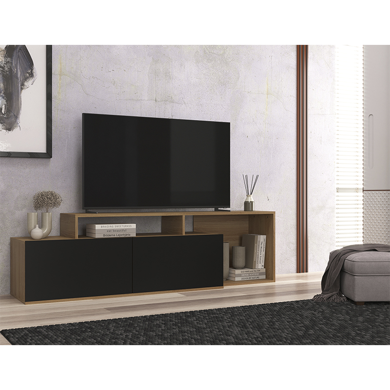 Mesa para TV Sousa 55" 164x46x38cm Negra