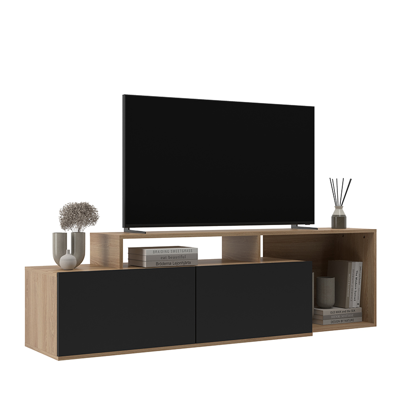 Mesa para TV Sousa 55" 164x46x38cm Negra