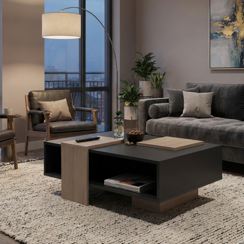 Mesa de Centro Vicosa 90x33x58cm 
