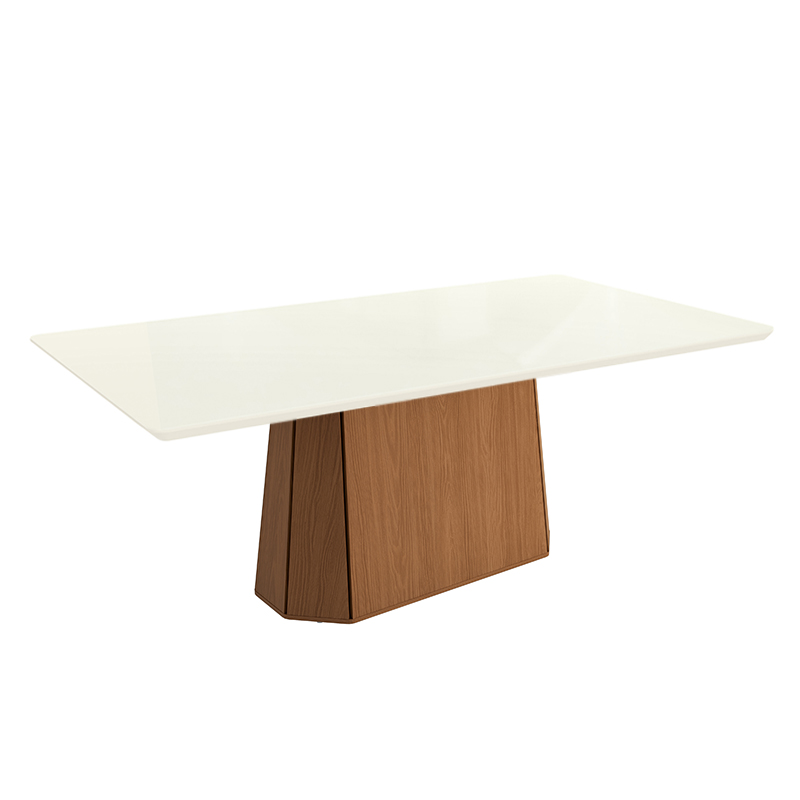 Mesa de Comedor Gerta 100x200cm Madera Blanco