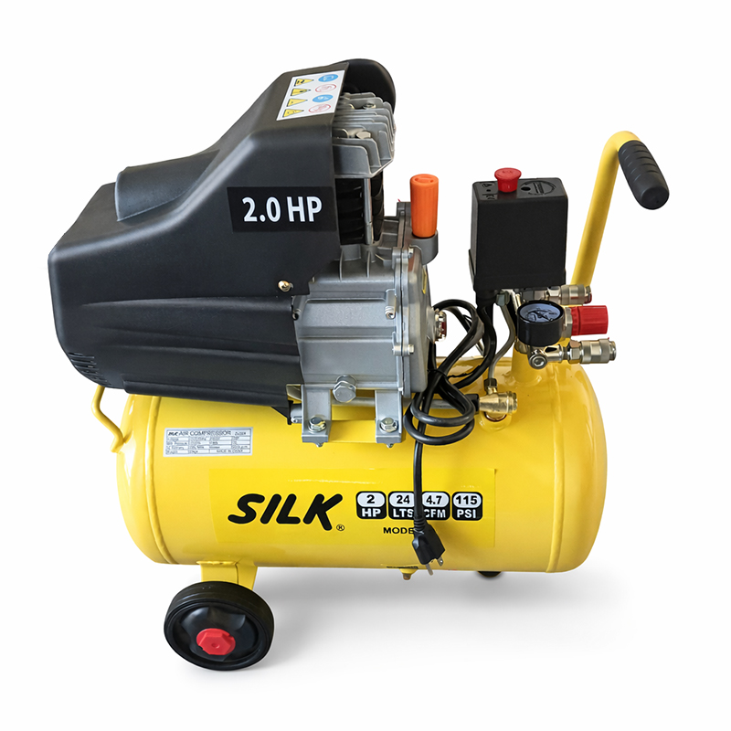 Compresor Directo 2HP 24lt con Accesorios Silk