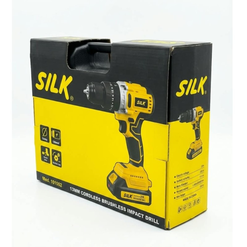 Taladro inalámbrico ½" SILK® 21V con percutor BL