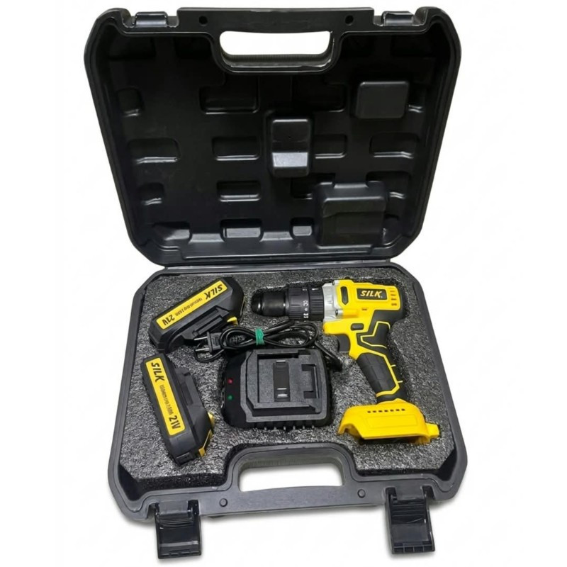 Taladro inalámbrico ½" SILK® 21V con percutor BL