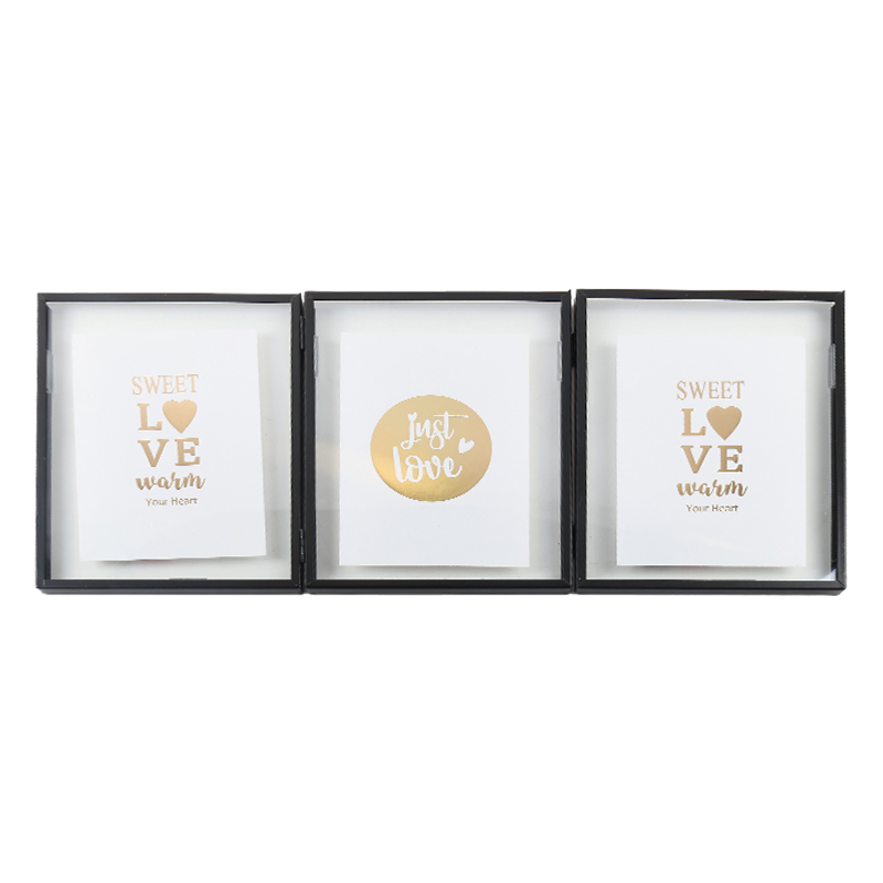 Portaretrato Creil Triple 12x18cm Negro