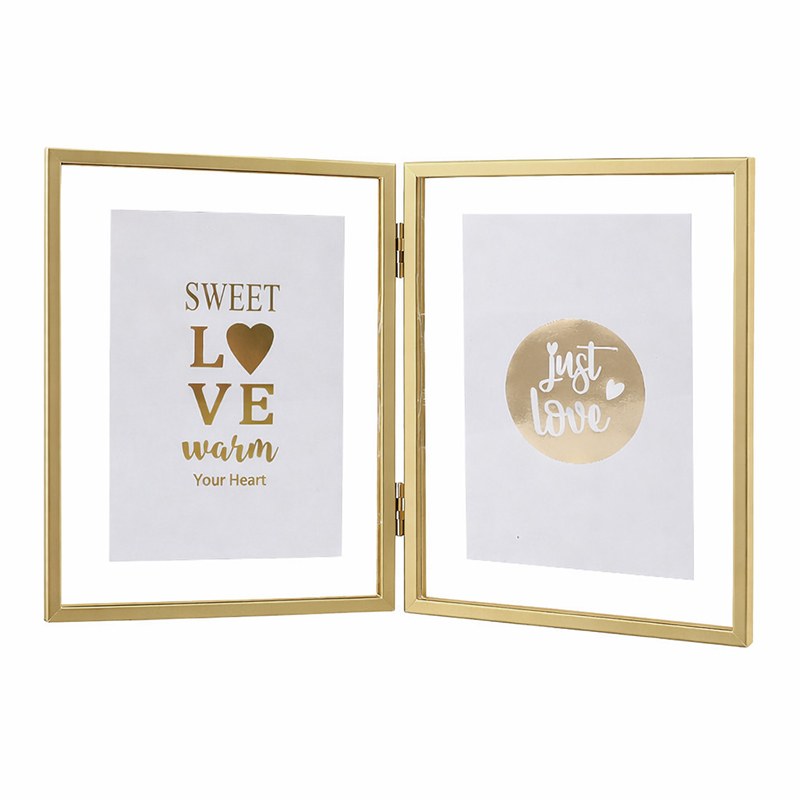 Portaretrato Tarbes Doble 12x18cm Dorado