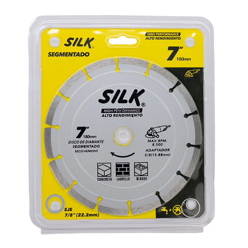 Disco Diamante Segmentado Seco y Húmedo 7x1/16x7/8"