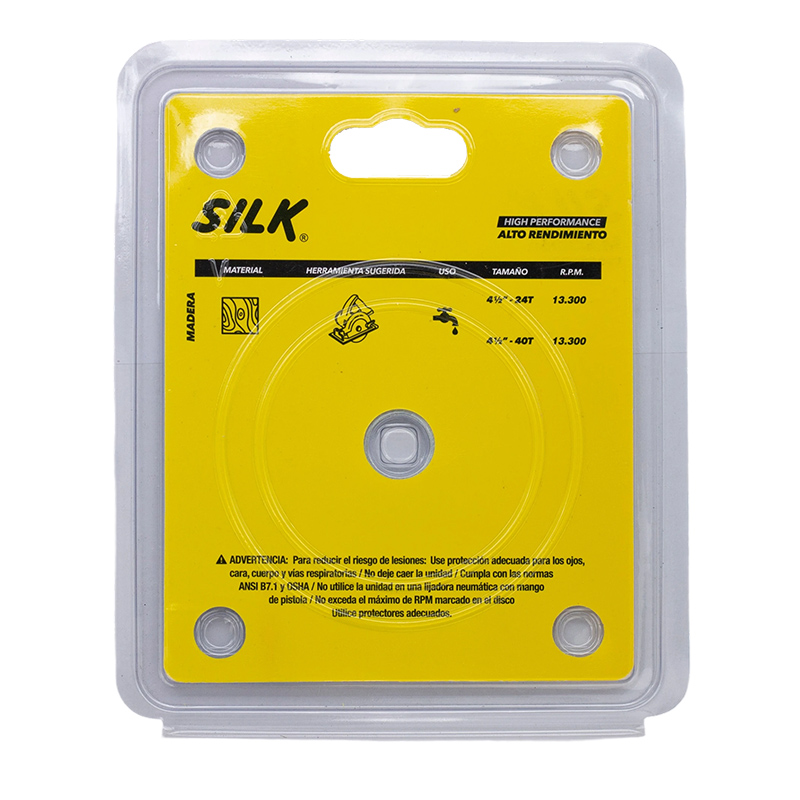 Disco de Corte para Madera 4.5x24Dx7/8" Silk