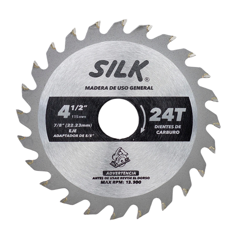 Disco de Corte para Madera 4.5x24Dx7/8" Silk