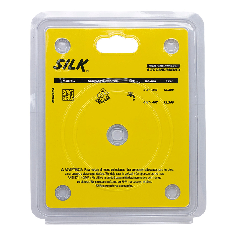 Disco de Corte para Madera 4.5x40Dx7/8" Silk