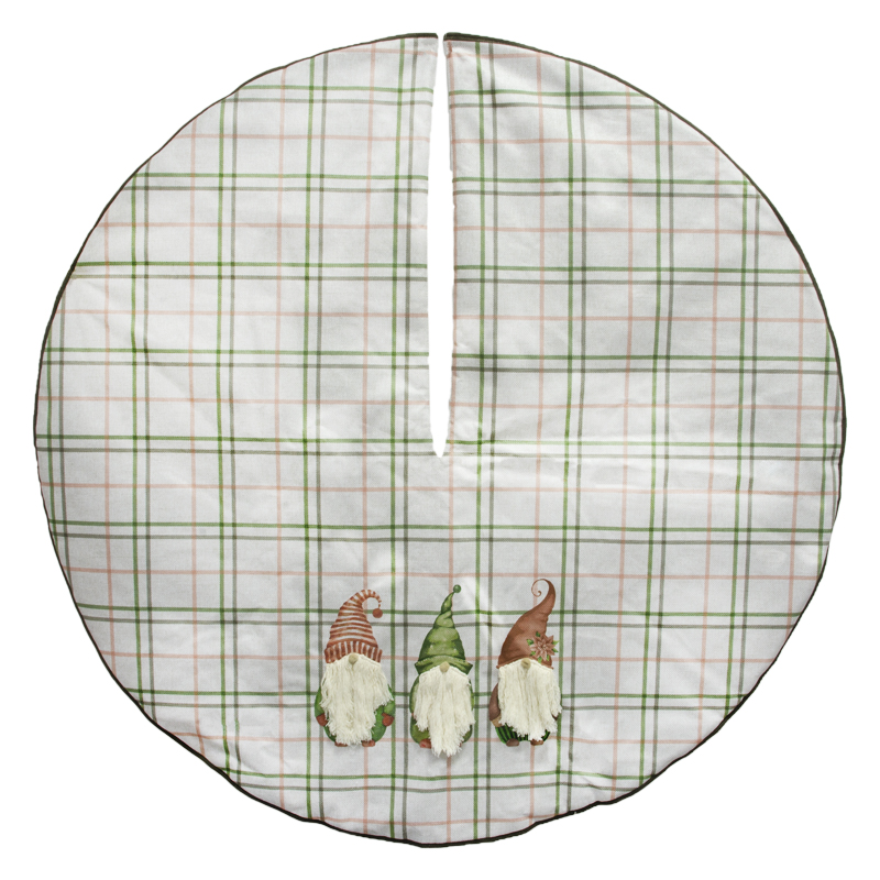 Pie de Árbol Cuadros Gnomos Cozy 118cm