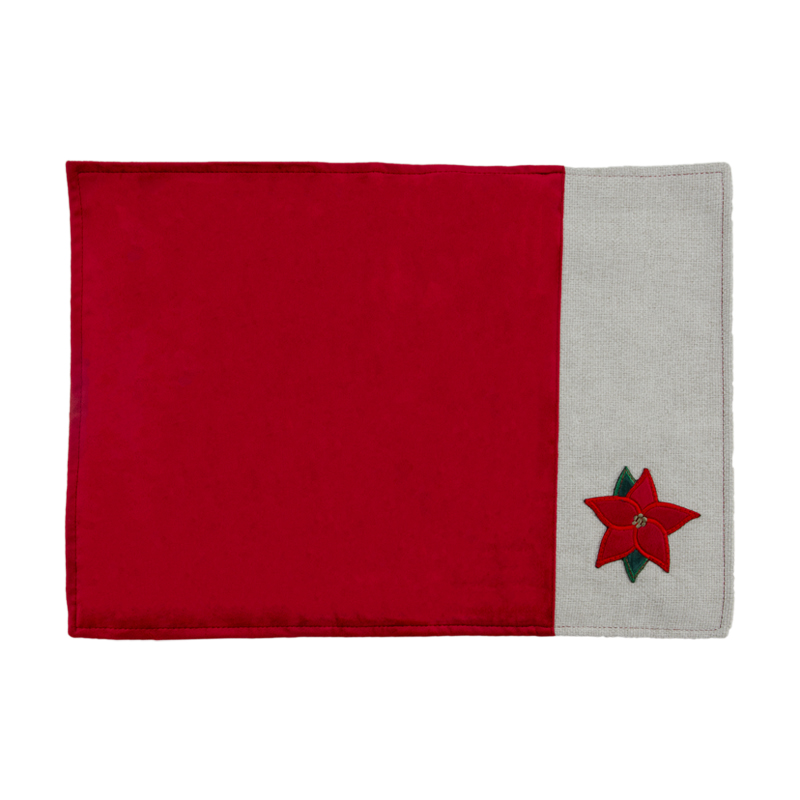 Individual Jingle Bell Rojo 33x45cm