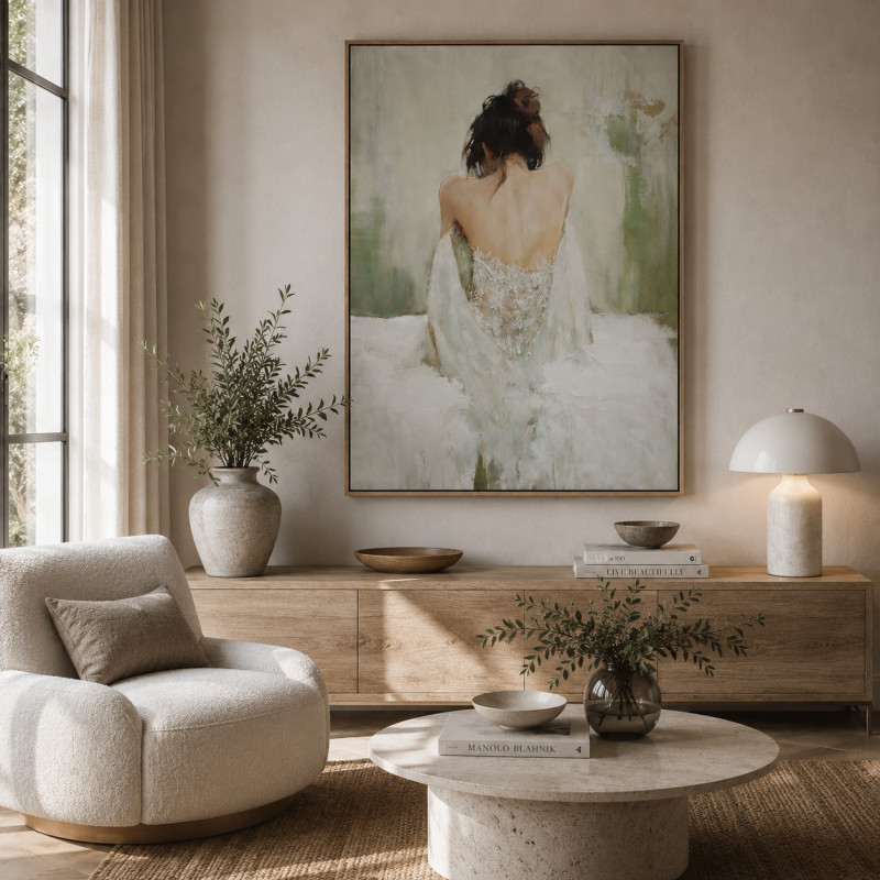 Cuadro Serenity Ivory 80x120cm