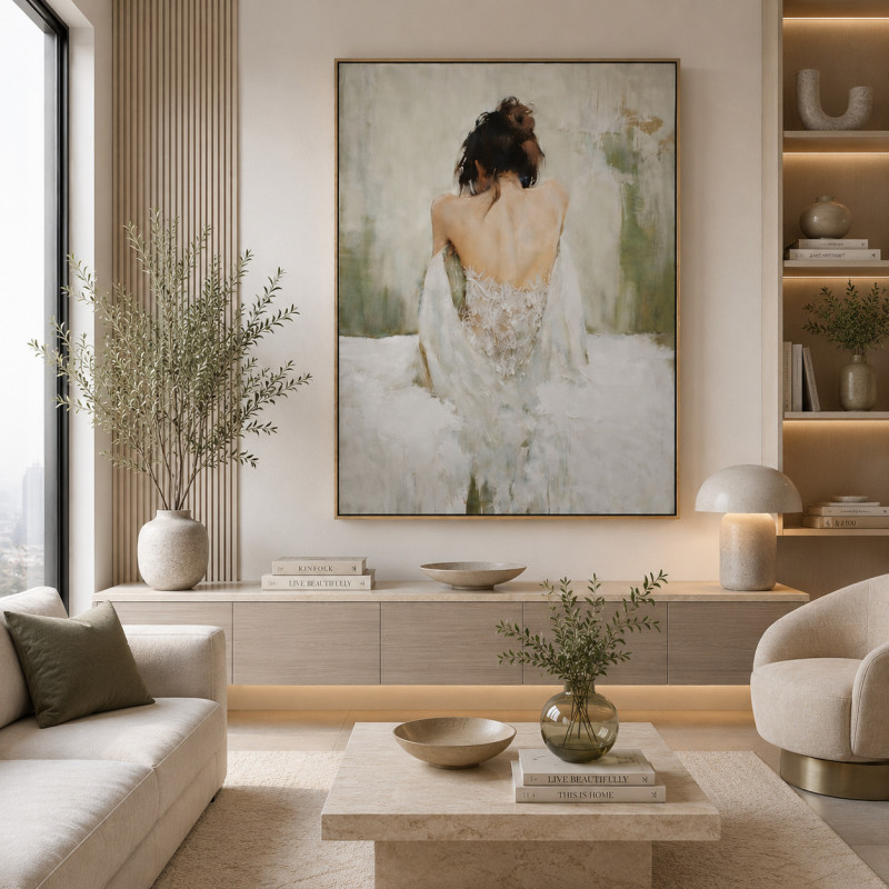 Cuadro Serenity Ivory 80x120cm
