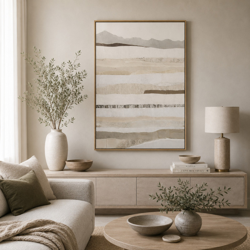 Cuadro Layered Sand 60x90cm