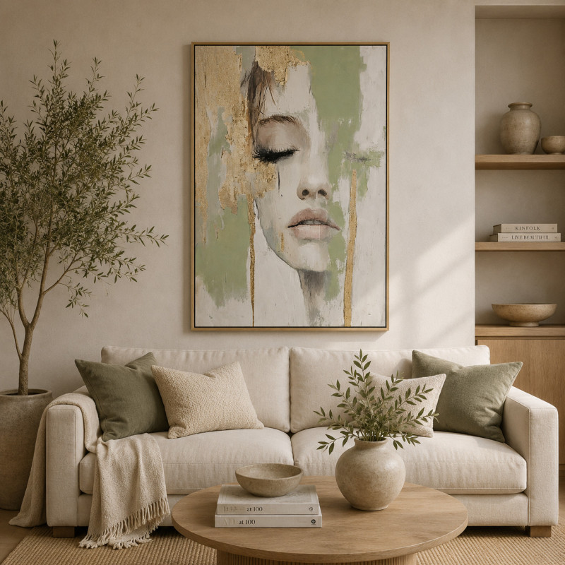 Cuadro Golden Silence 60x90cm