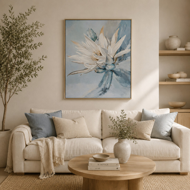 Cuadro Blue Lotus 60x70cm