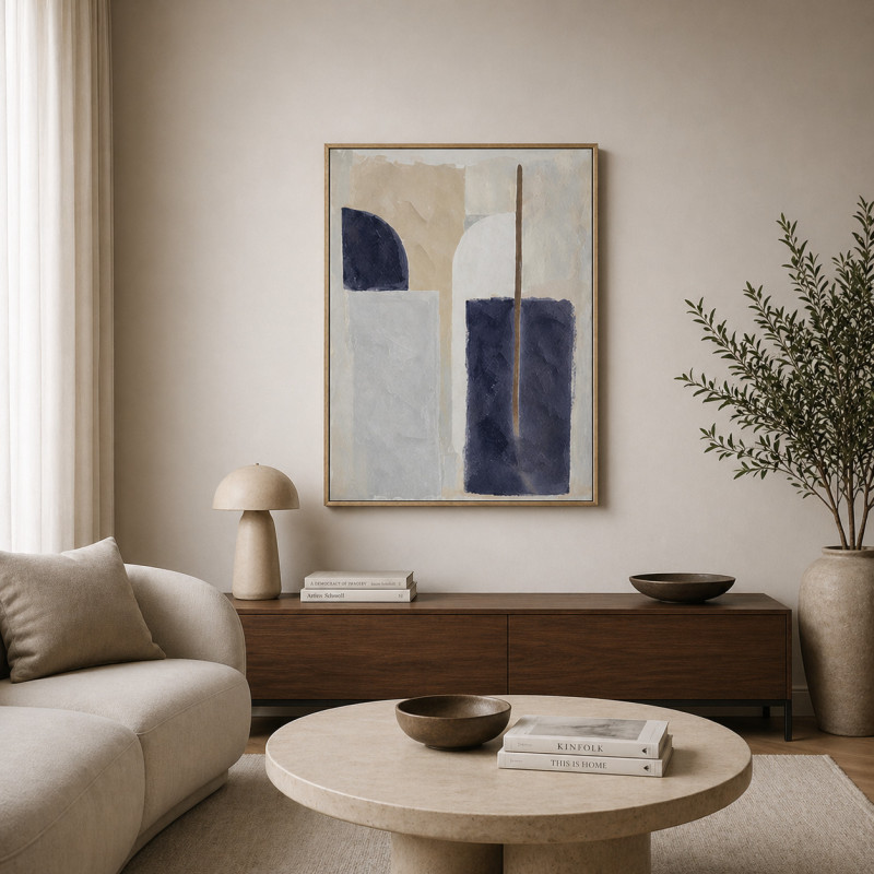Cuadro Neutral Blocks 50x70cm