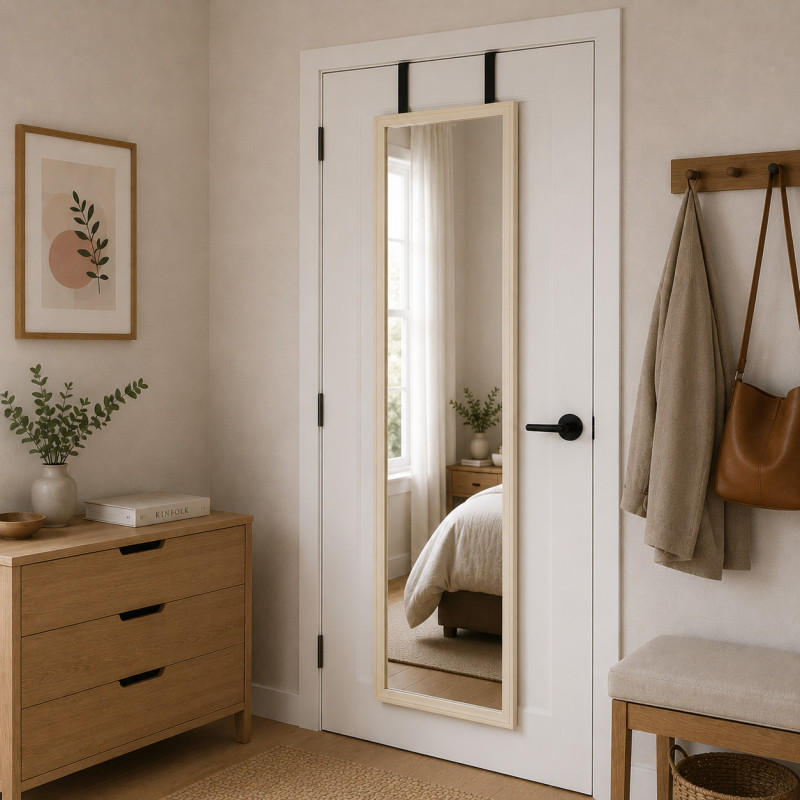 Espejo Cuerpo Entero 30x120cm Beige