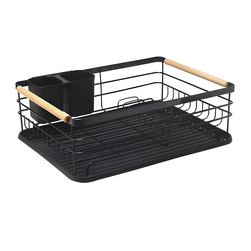 Platera Bartul Negro Madera con Bandeja