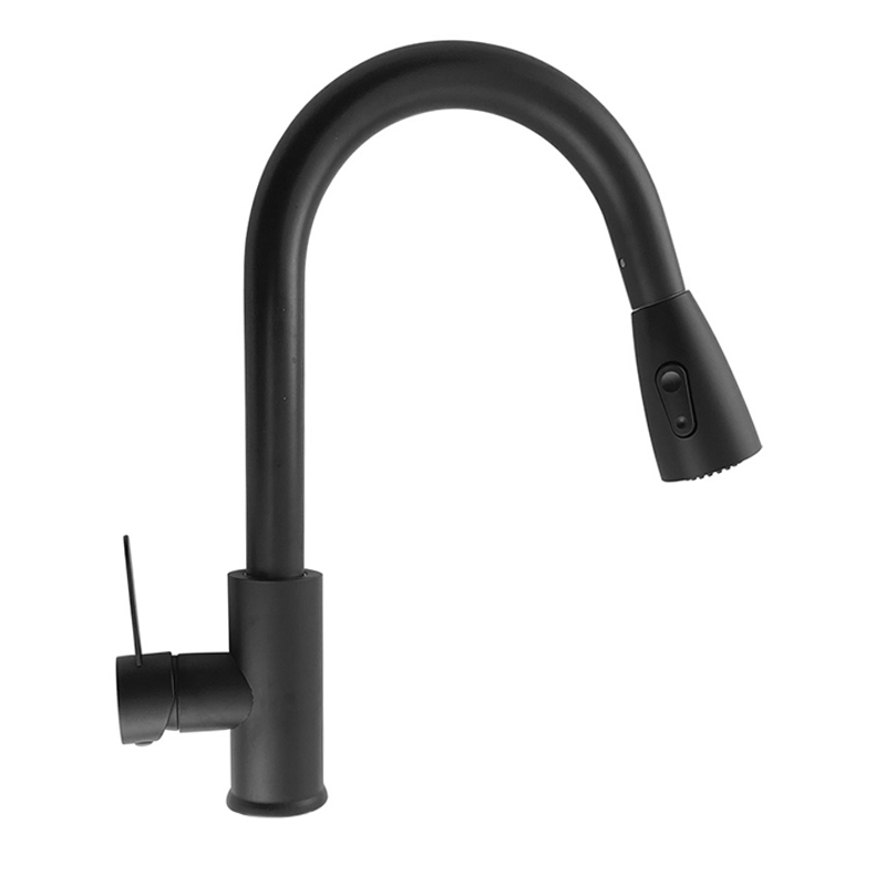 Grifería Linate con Duchador Negro Mate Vitta