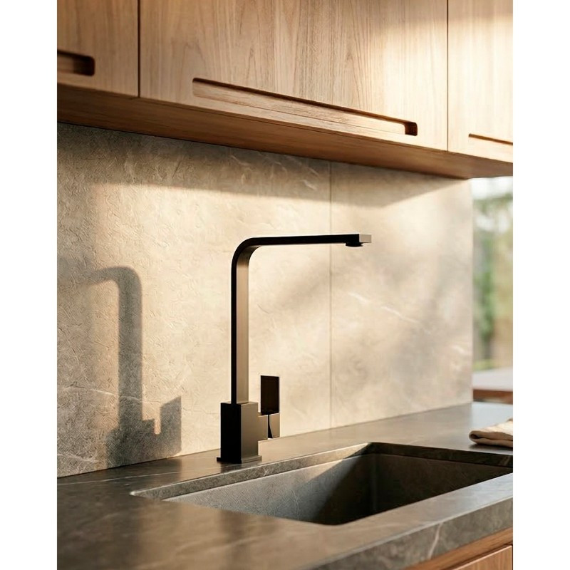 Grifería Negro Mate Vitta 33cm