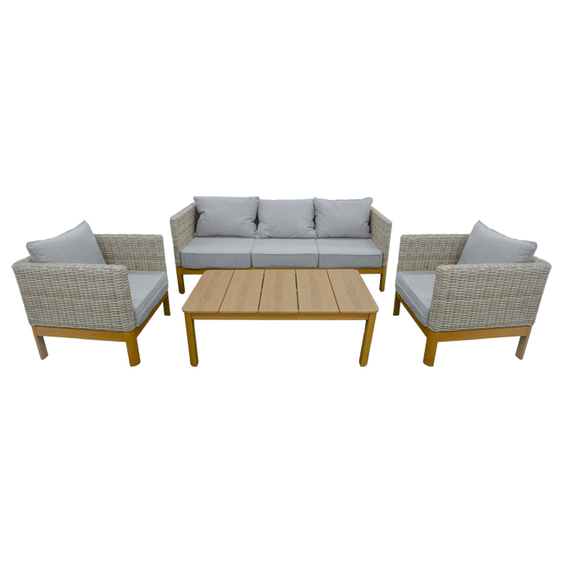 Mueble de Patio Sarcela Beige 4 Piezas