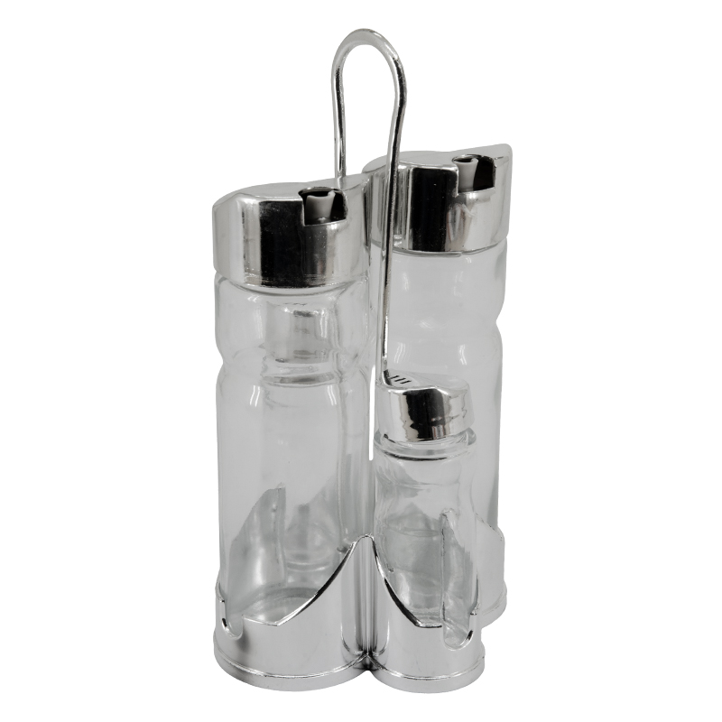 Alcuza con Aceitero Salero 4 Frascos