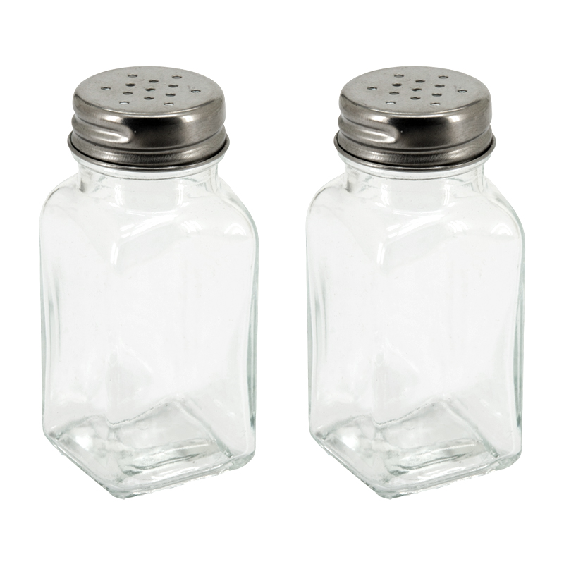 Salero Pimentero Vidrio Inoxidable