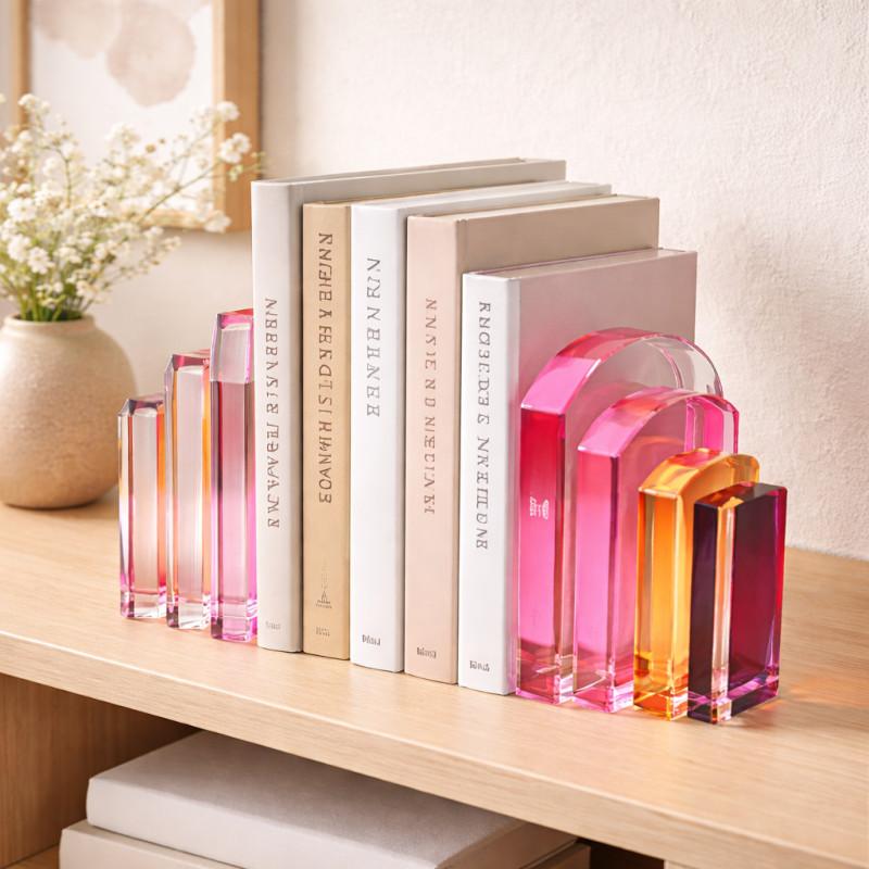 Soporte de Cristal para Libro Rubik 15cm x2