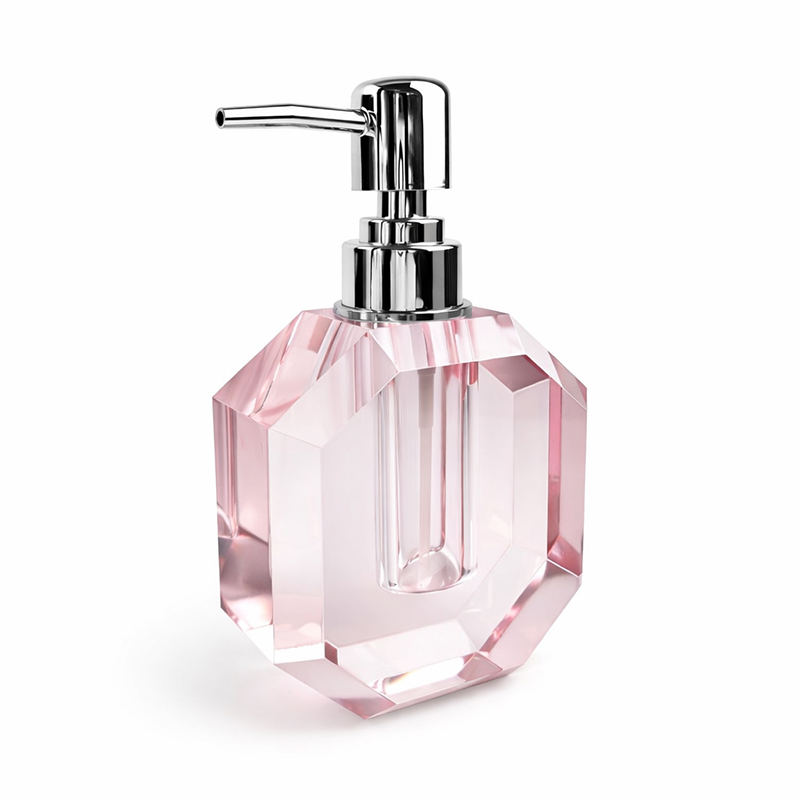 Dispensador de Jabón de Cristal Ganz Rose