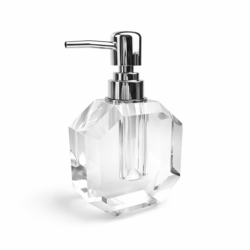 Dispensador de Jabón de Cristal Ganz Clear