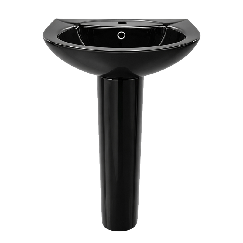 Lavamanos Anden Negro con Pedestal 52x44x83cm Vitta