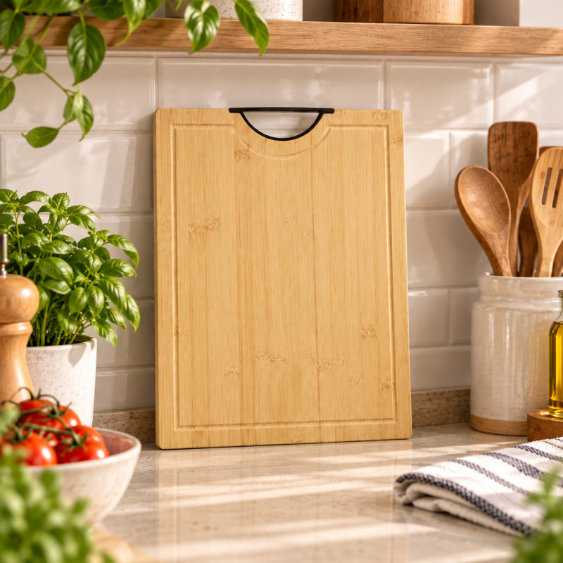 Tabla de Picar Bambú con Mango 33x231.7cm