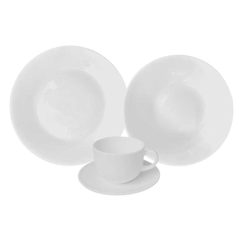 Vajilla Opal Blanca Anabelle 16 Piezas Corval