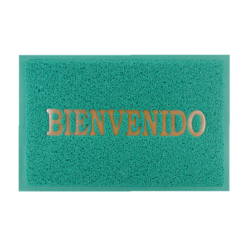 Alfombra PVC 40x60cm Bienvenido Verde