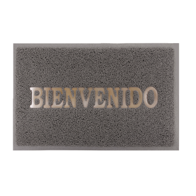 Alfombra PVC 40x60cm Bienvenido Gris