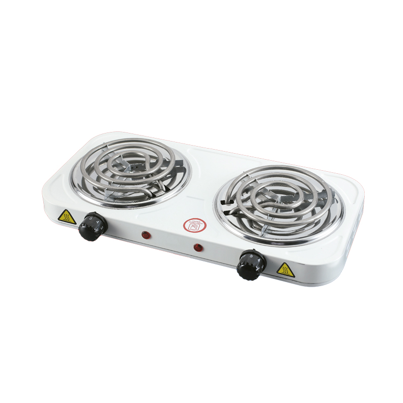Cocineta Eléctrica 2 Hornillas Blanca 2000w Mastermaid