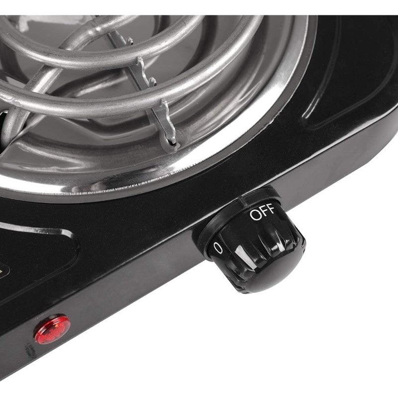 Cocineta Eléctrica 1 Hornilla 5 Niveles 1000w Negra Mastermaid